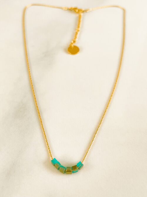 Collier Simply Square Aqua