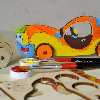 Car - Colouring 3D Puzzle