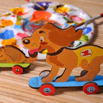 Kitten and Puppy - Colouring 3D Puzzle