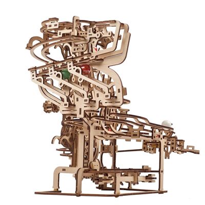 Paranco a catena per biglie - Puzzle 3D meccanico