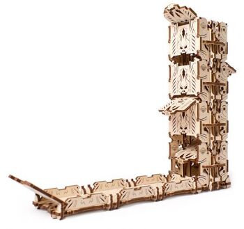 Tour de dés modulaire - Dispositif mécanique en bois pour jeux de table