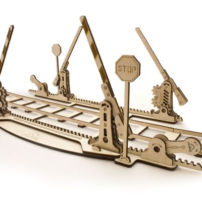 Rails with Crossing - Mechanical 3D Puzzle