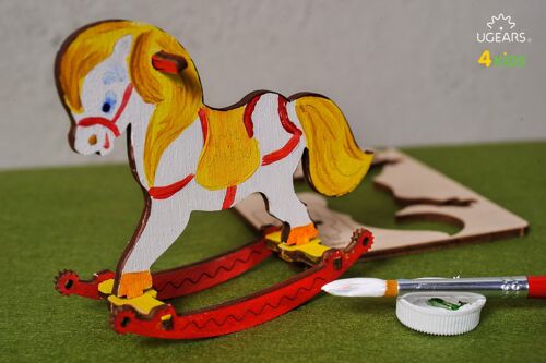 Rocking Horse - Colouring 3D Puzzle