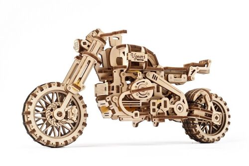 Scrambler UGR-10 Motor Bike with Sidecar - Mechanical 3D Puzzle