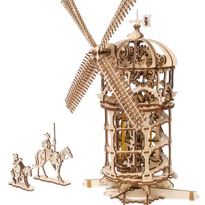 Mulino a vento a torre - Puzzle 3D meccanico