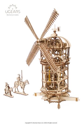 Tour Moulin à Vent - Puzzle 3D Mécanique