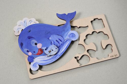 Whale - Colouring 3D Puzzle