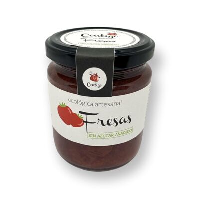 Confiture artisanale de fraises sans sucre ajouté