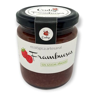Handmade raspberry jam without added sugar