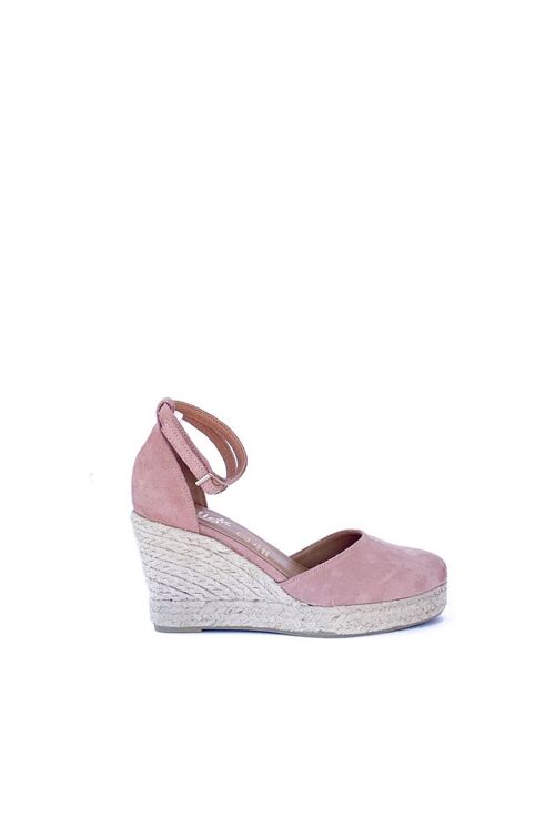 Espadrilles Aria Nude Pink with double strap