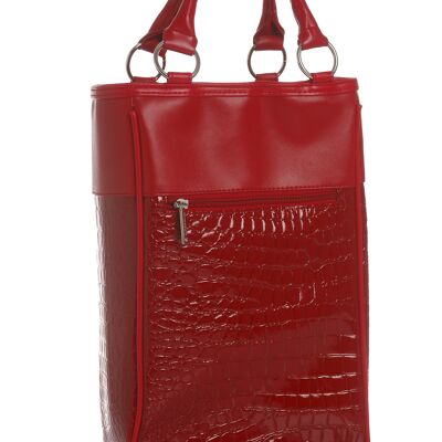 Sac HAUTE COUTURE isotherme 2 blles Rouge + tire-bouchon