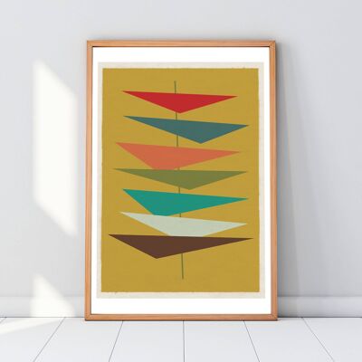 Mid Century Modern 01 Poster Kunstdruck