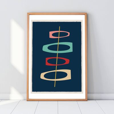 Mid Century Modern 09 Poster Kunstdruck