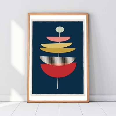 Mid Century Modern 16 Poster Art Print