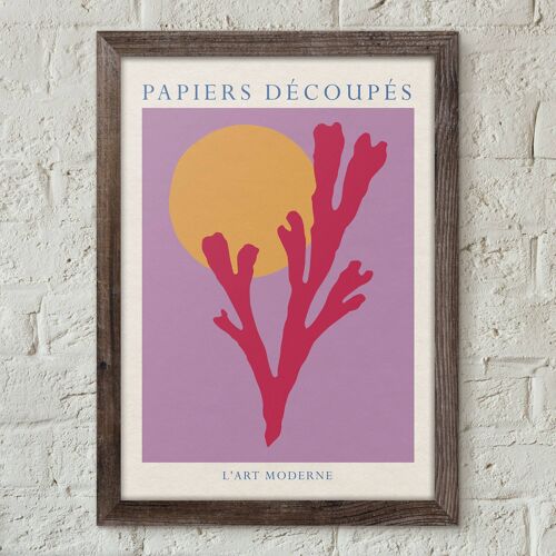 Seaweed 01 Papiers Decoupes Modern Art Print