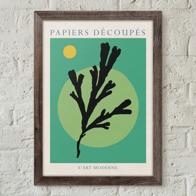 Seaweed 05 Papiers Decoupes Modern Art Print