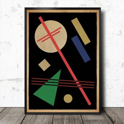 Suprematist 05 Abstrakter geometrischer minimalistischer Kunstdruck