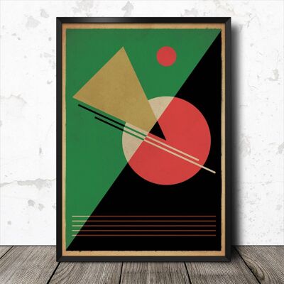 Suprematist 06 Stampa d'arte minimalista geometrica astratta
