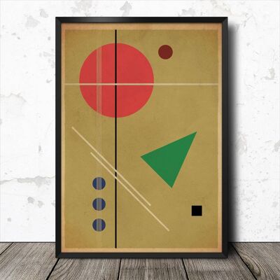 Suprematist 07 Abstrakter geometrischer minimalistischer Kunstdruck