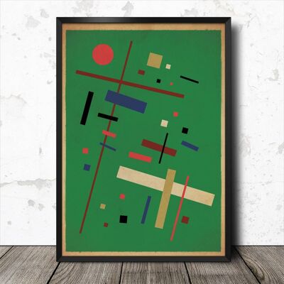 Suprematist 08 Abstrakter geometrischer minimalistischer Kunstdruck