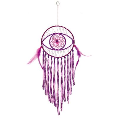 Atrapasueños con ojo violeta Al. 52 cm