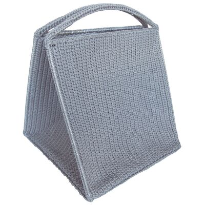 Clear grey laundry basket