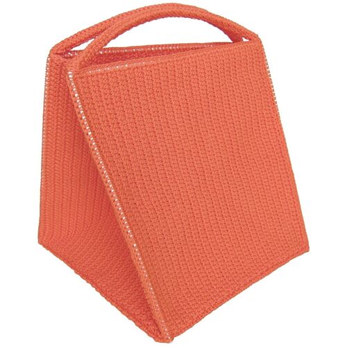 Orange laundry basket