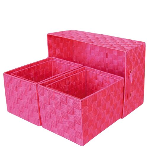 Set 5 fucsia baskets