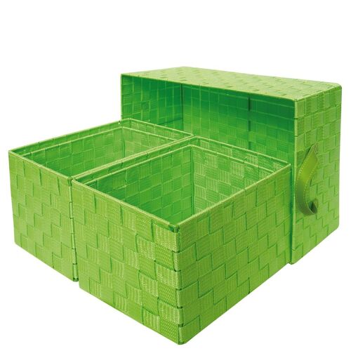Set 5 green baskets