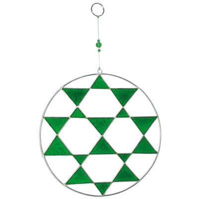 Pendente mandala verde 28cm