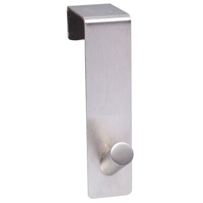 Juego de 4 colgadores de puerta de acero inoxidable (ancho de puerta máx. 2 cm)