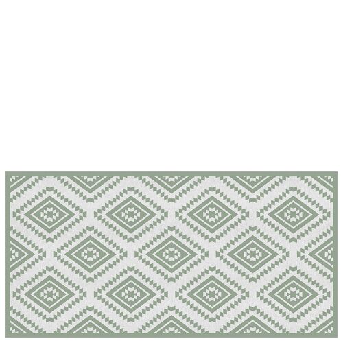 Vinyl kitchen mat "Marrakech" green - 50x100x0,3cm