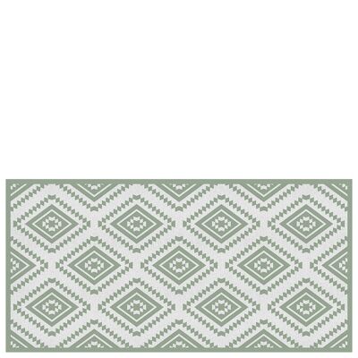 Alfombra vinílica de cocina "Marrakech" verde - 50x100x0,3cm