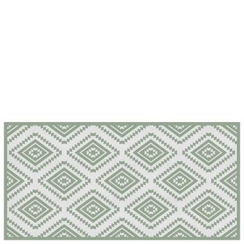 Tapis de cuisine en vinyle "Marrakech" vert - 50x100x0,3cm