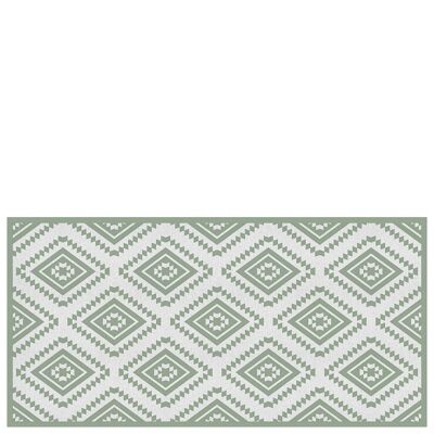 Vinyl kitchen mat "Marrakech" green - 50x100x0,3cm