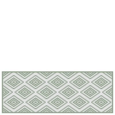 Vinyl kitchen mat "Marrakech" green - 50x133x0,3cm