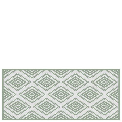 Vinyl kitchen mat "Marrakech" green - 65x150x0,3cm