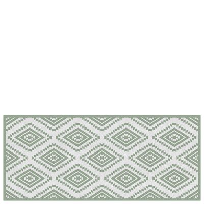 Vinyl kitchen mat "Marrakech" green - 65x150x0,3cm