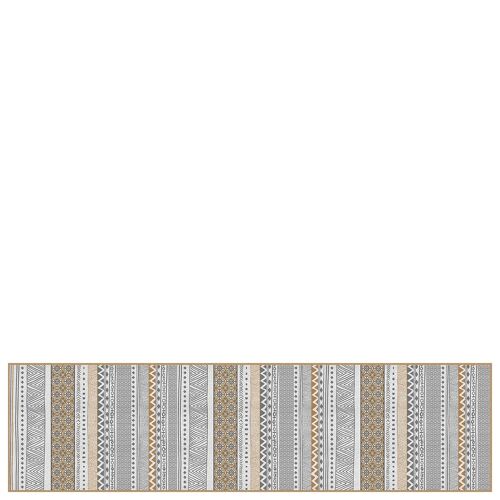 Vinyl hall runner mat "Asilah" camel - 80x300x0,3cm