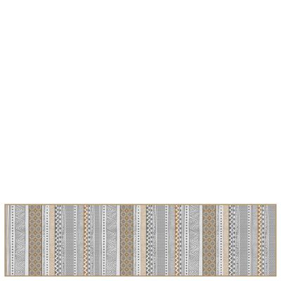 Tappetino per corridoio in vinile "Asilah" cammello - 80x300x0,3cm