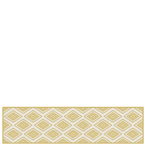 Vinyl hall runner mat "Marrakech" beige - 65x250x0,3cm