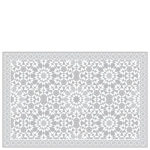 Vinyl kitchen mat "Casablanca" grey - 65x100x0,3cm