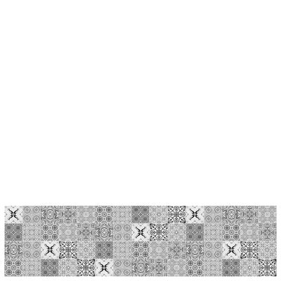 Alfombra vinílica de pasillo "Faro" gris - 65x250x0,3cm