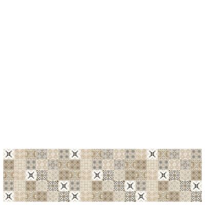 Vinyl hall runner mat "Faro" beige - 80x300x0,3cm