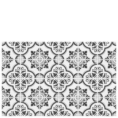 Tapis de cuisine en vinyle "Estoril" gris - 65x100x0,3cm