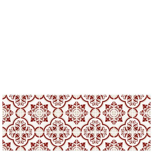 Vinyl kitchen mat "Estoril" red - 50x133x0,3cm