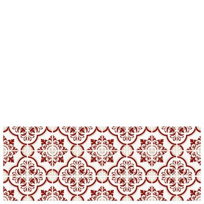 Alfombra vinílica de cocina "Estoril" rojo - 50x133x0,3cm