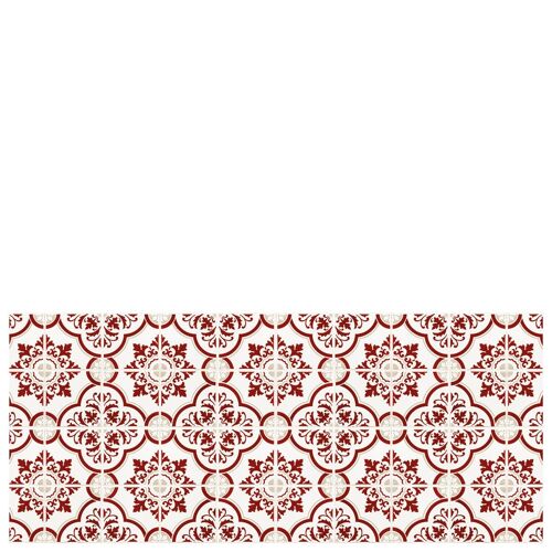 Vinyl kitchen mat "Estoril" red - 65x150x0,3cm