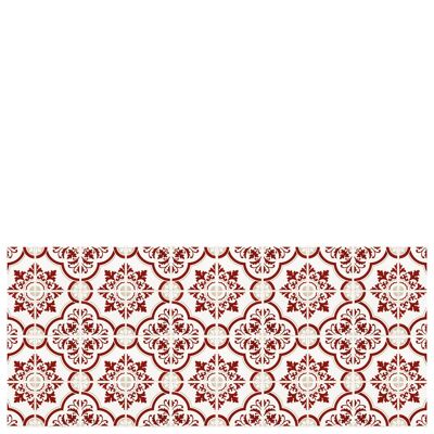 Vinyl kitchen mat "Estoril" red - 65x150x0,3cm