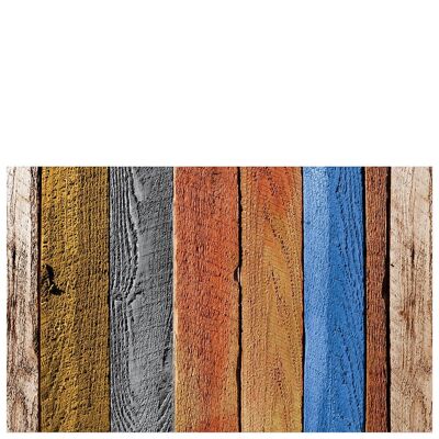 Tappetino da cucina in vinile "tavole color legno" - 50x80x0,3cm